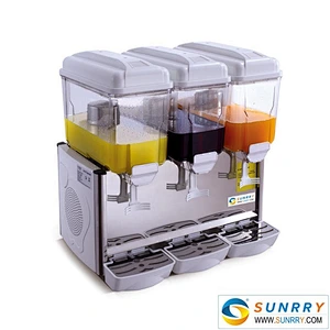 Electric Orange Cool Juice Dispenser Pump Spraying