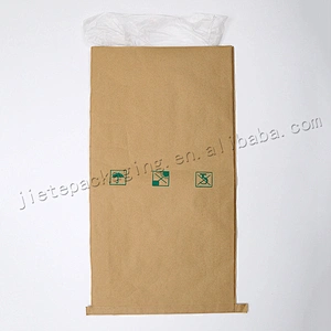 25kg kraft paper plastic compound cement bag for bitumen,mortar,gypsum, lime