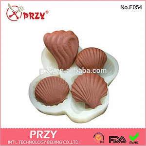 F054 modeling shell silicone mold fondant / shell shaped silicone mold cakes