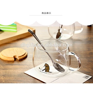 Hot Sale Cute Cat Milk Cup Glass Juice Cup Coffee Mug