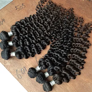 Hot sale deep curly remy hair 100 human hair cuticle aligned brazilian hair in mozambique