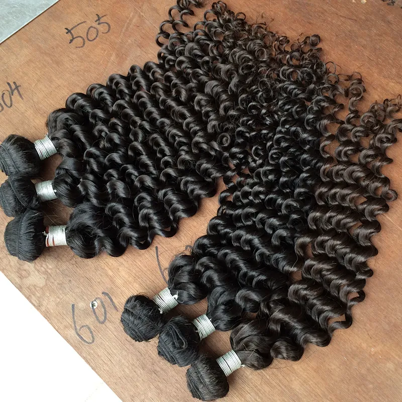 Hot sale deep curly remy hair 100 human hair cuticle aligned brazilian hair in mozambique