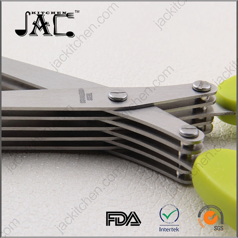 Amazon Hotsale High Quality Herb Cutter Stainless Steel Herb Scissors