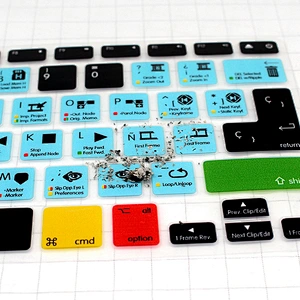Davinci Resolve Spanish Azerty Silicone Keyboard Covers shortcuts keyboard skin For mac book pro laptop computer