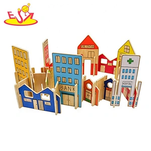 2019 New arrival educational wooden architect toys for kids W03B079