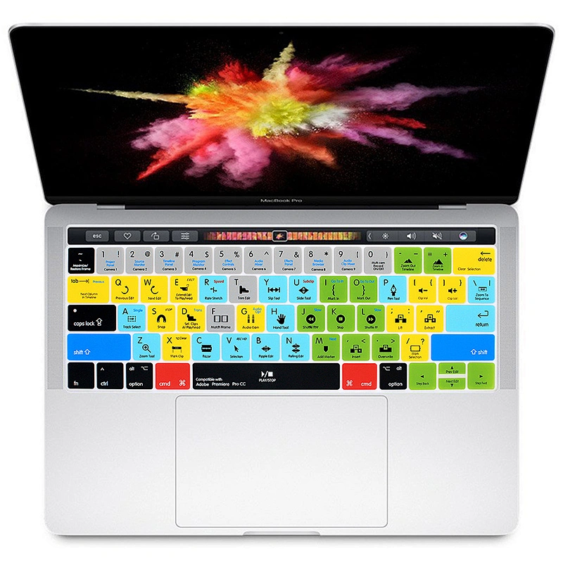 shortcut keyboard for adobe premiere pro cc Hot key silicone cover Laptop Keyboard Cover for mac skin Pro 13