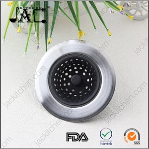 High Quality Silicone Stainless Steel Sink Strainer with Stopper