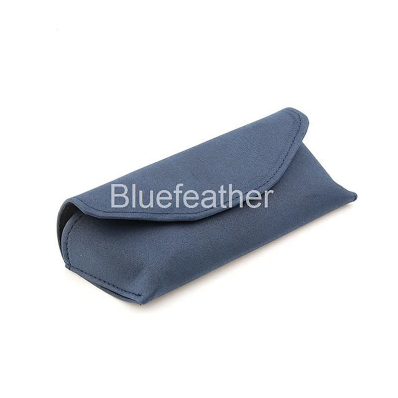 Unisex Style Monocolor Suede Sunglasses Case