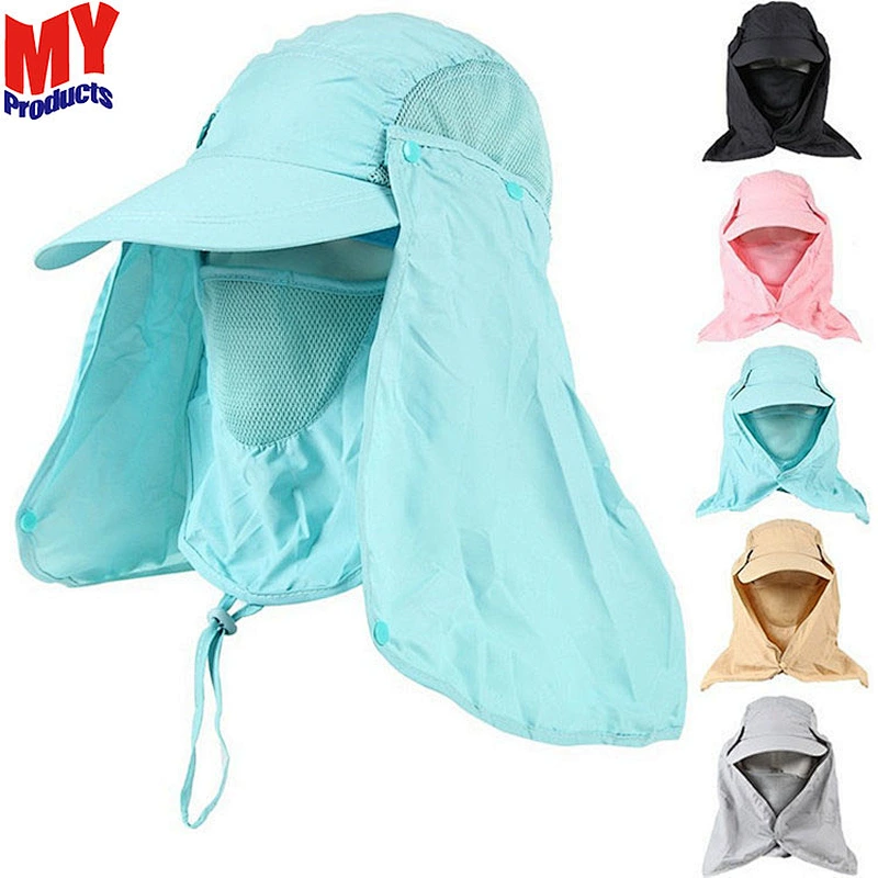 Ear And Neck Flap Cover Bucket Hat Outdoor Sun Protection Fishing Cap