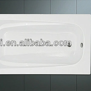 Pure Acrylic Drop-In Embedded Bathtub Classic Soaking Bathtub