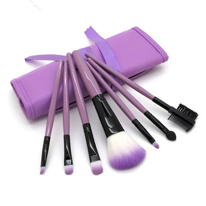 7pcs Professional Potable  makeup brushes sets with makeup bag for face make up beauty makeup brush tools