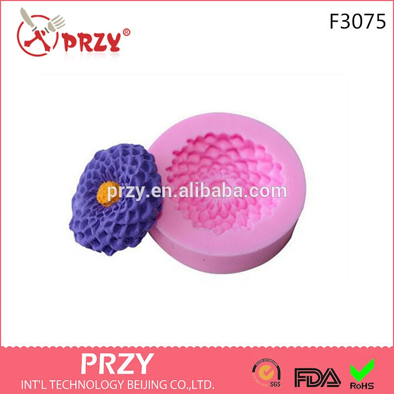 F3075 PRZY Resin flower tools DIY chocolate fondant cake decoration soft pottery clay baked epoxy silicone mold