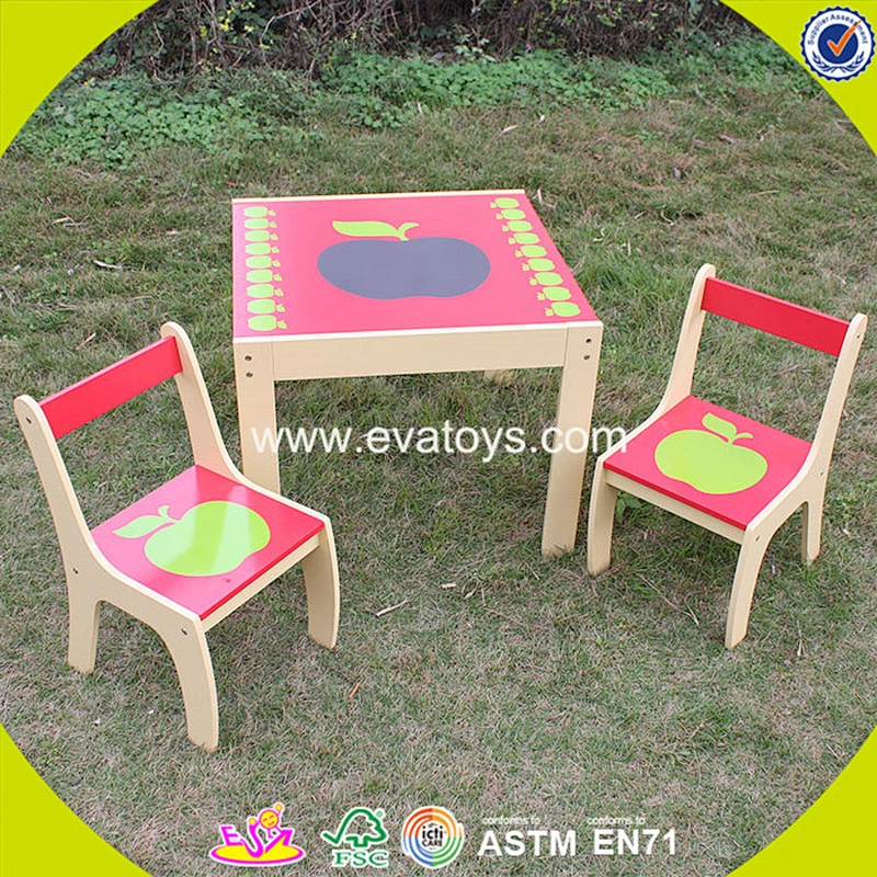 wholesale cheap kids wooden table and chair fashion children wooden table and chair W08G091