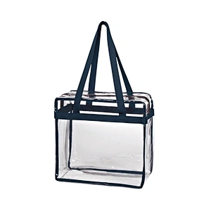 Customized transparent PVC clear plastic bags with zipper