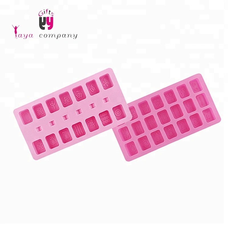 Custom Cavity 3D Mahjong Silicone Chocolate Cake Mold For Chocolate Ice Cube Soap Candy cake decorating