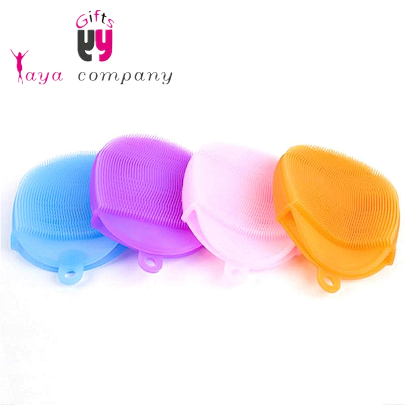 Antibacterial 3 Pack Silicone Dish Washing Scrubber For Kitchen Wash