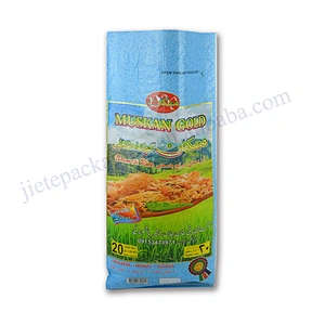 Superior quality bopp laminated pp woven rice bag export to Arab