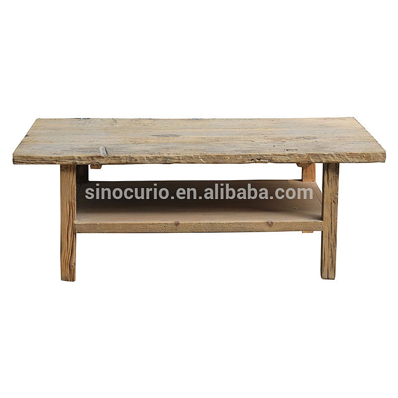 wholesale rustic furniture natural recycle wood coffee table