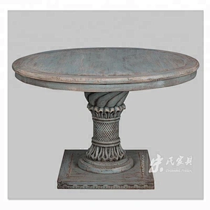 chinese rustic distressed wood dining room table