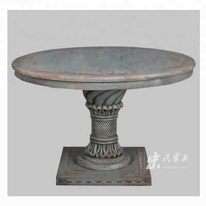 chinese rustic distressed wood dining room table