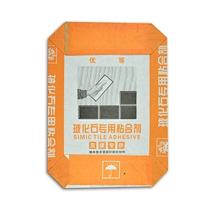 High quility kraft paper valve bag packing cement, glue, mortar 25kg