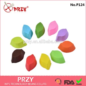 Custom Rubber Colorful Kitchen Silicone Cake Cups Mold for Baking