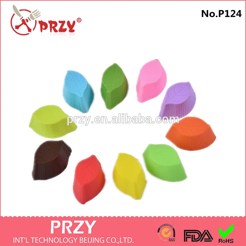 Custom Rubber Colorful Kitchen Silicone Cake Cups Mold for Baking