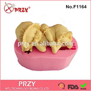 F1164 Sleeping baby Silicone Soap mold Craft Molds DIY Handmade soap molds