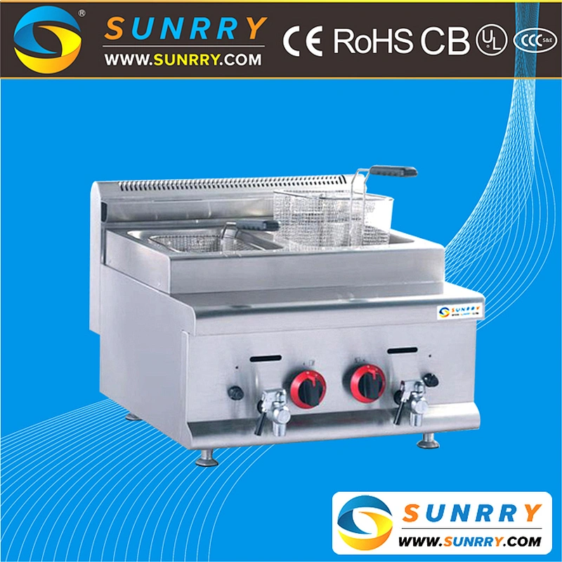 Gas Commercial Fryer Countertop Industrial Machine for Frying Potato (SY-TF600TB SUNRRY)
