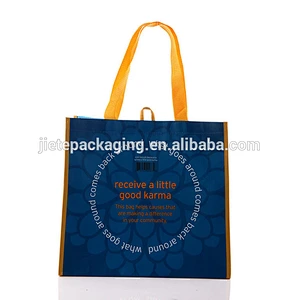 Eco friendly grocery pp tote non woven fabric carry bag