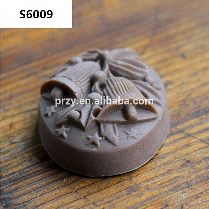 S6009 Christmas bell silicone decorative soap mold chocolate mold