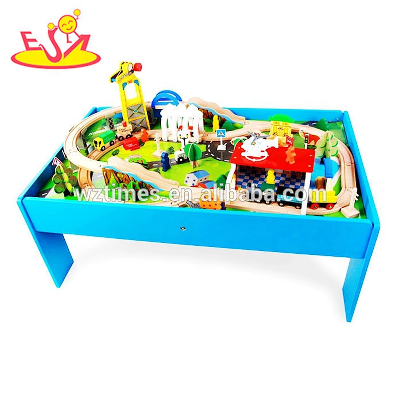 wholesale creative wooden train tracks toy for kids W04C060