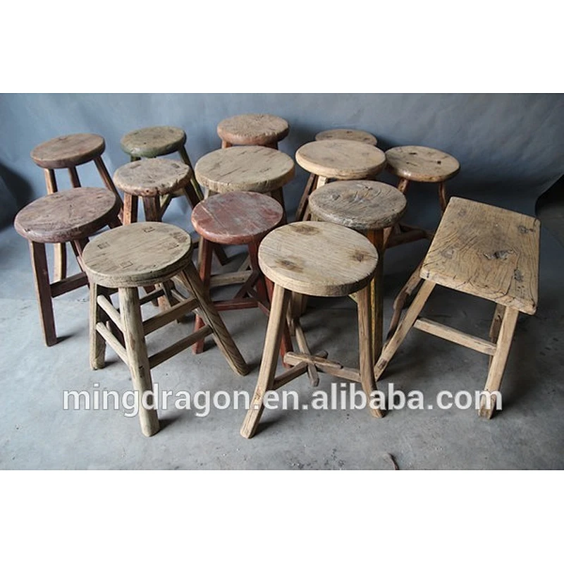 Chinese Antique Shanxi Rustic Natural Stool