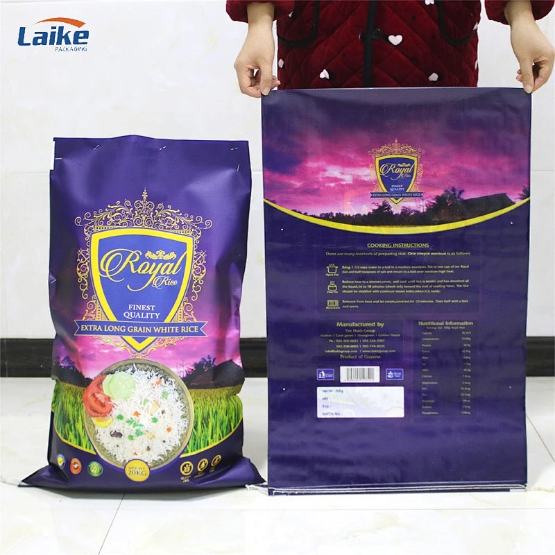 BOPP laminated PP woven bag for packing wheat flour
