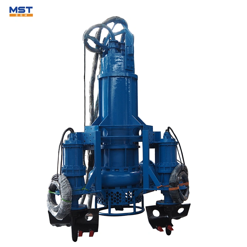 Submersible slurry underwater dredge suction pump