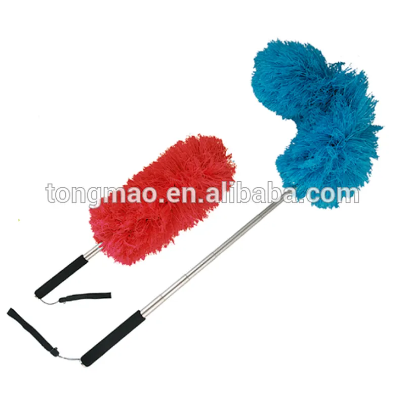 Telescopic microfiber duster, Long-Reach Washable Dusting Brush Kit with Telescoping Pole - Use for Cars, High Ceilings & More