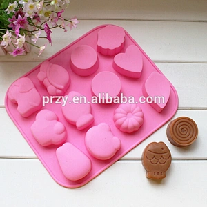 PRZY PR323 12 cavity DIY silicone animal soap tray