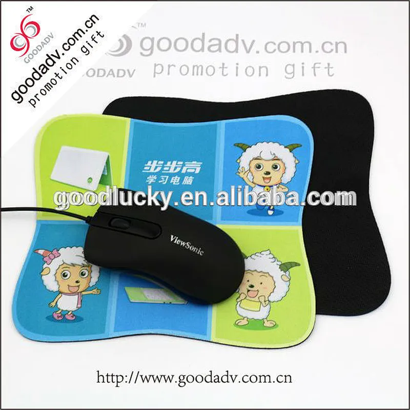 shaped custom rubber mouse with pad