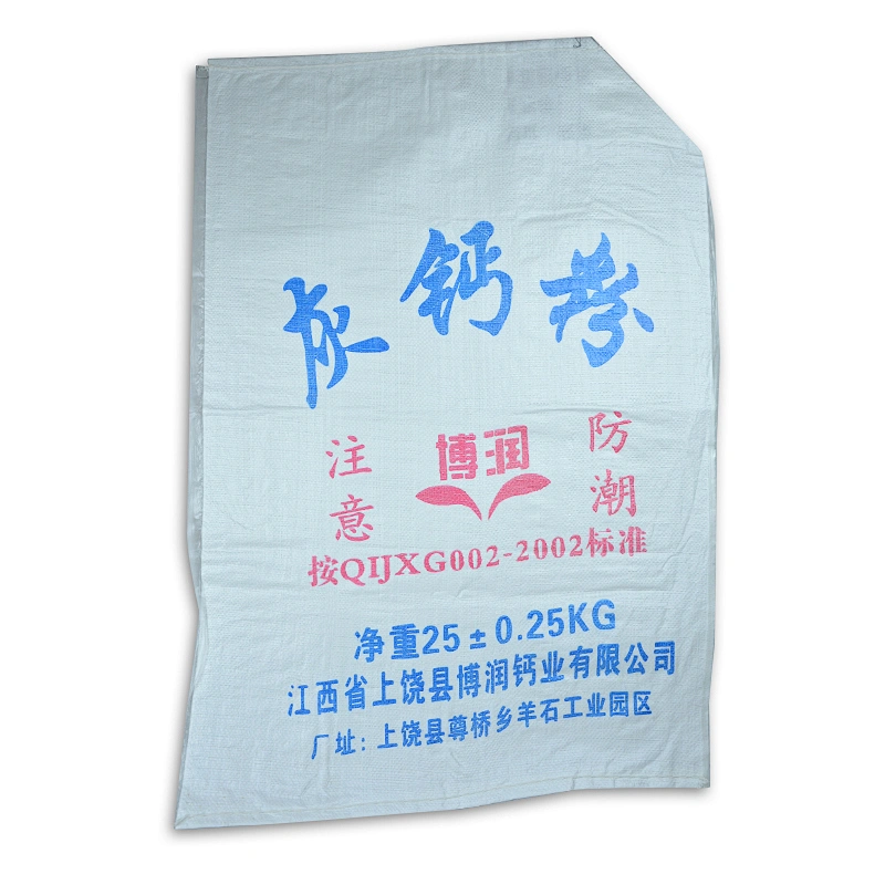 Cheap 25kg white pp woven gypsum powder bag for cement,tile adhesive, wall putty powder