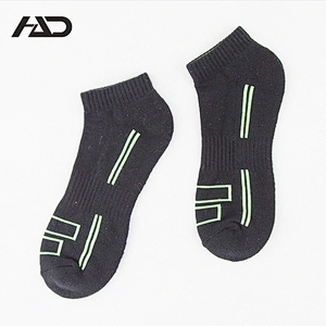 cotton jacquard half terry non slip running socks