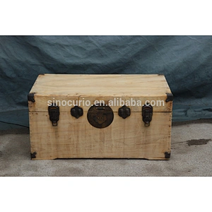 home decoration cheap Chinese antique wooden trunk for storage