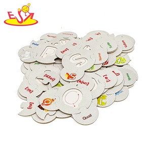 2019 New arrival educational wooden alphabet jigsaws for toddlers W14B107