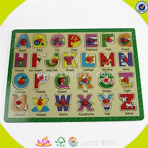 wholesale pretty wooden elephant letters jigsaw toy top kids elephant letters jigsaw toy great toddler puzzle W14B035