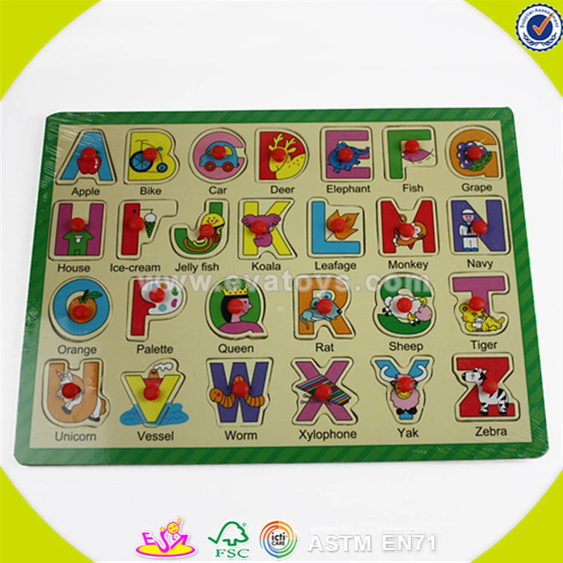 wholesale pretty wooden elephant letters jigsaw toy top kids elephant letters jigsaw toy great toddler puzzle W14B035