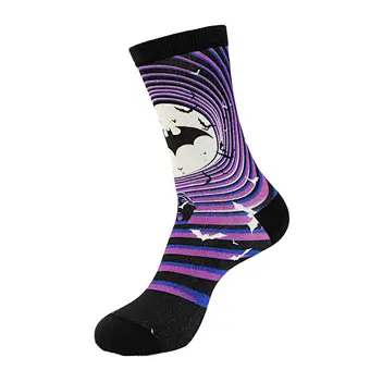 High Quality Bamboo Fiber Halloween Women's Printing Ready Product Crew Socks