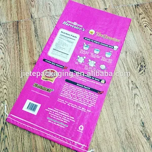 High quality design printing 10kg bopp laminated pp woven basmati rice bag sack