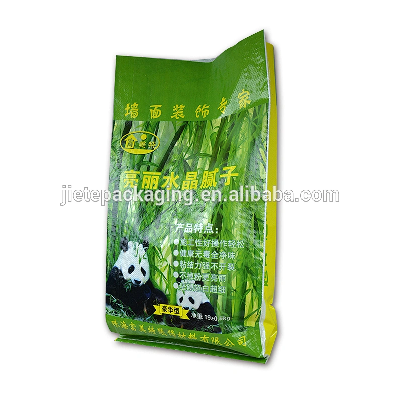 industrial use bopp laminated construction bag for packaging cement, putty powder 19kg