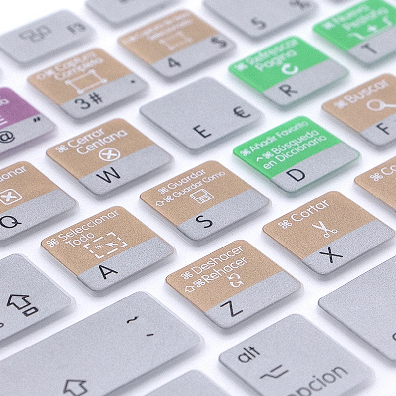 Durable For Mac OSX Hot key Silicone Material Spanish Keyboard Skins silicone keyboard for Macbook Air 13 Cover for macbook