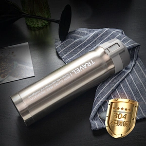 2017 good quality travel stainless steel vacuum water bottle for business man