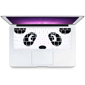 cute fonts images animal design custom silicone keyboard cover for macbook 12 inch for macbook pro 2016 touch bar US version